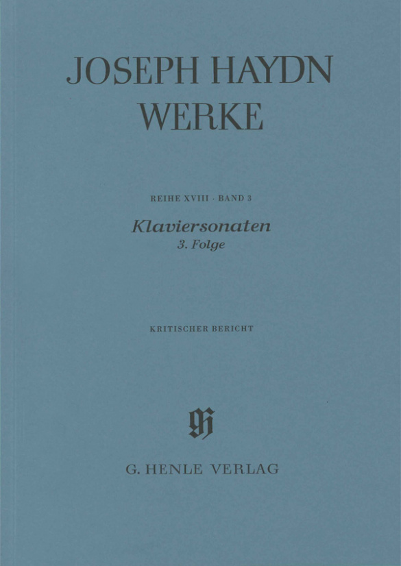 Gesamtausgabe Reihe 18 Band 3&nbsp;&nbsp;Klaviersonaten Band 3&nbsp;&nbsp;Kritischer Bericht