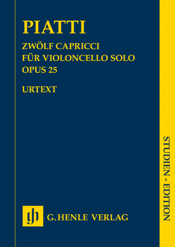 12 Capricci op.25  für Violoncello  Studienpartitur