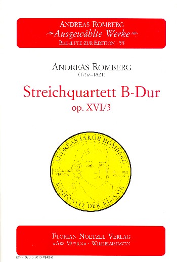 Streichquartett B-Dur op.16,3&nbsp;&nbsp;&nbsp;&nbsp;Partitur und Stimmen