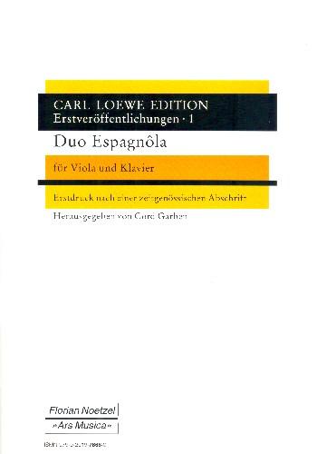 Duo espagnola  für Viola und Klavier  Partitur