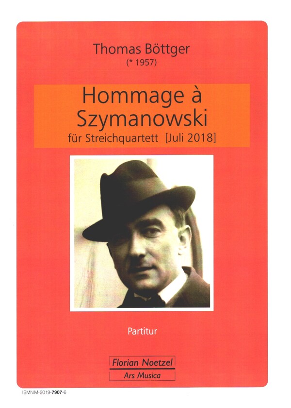 Hommage à Szymanowsky  für Streichquartett  Partitur und Stimmen