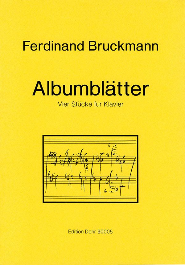 Albumblätter (1990) - Vier Stücke  für Klavier  
