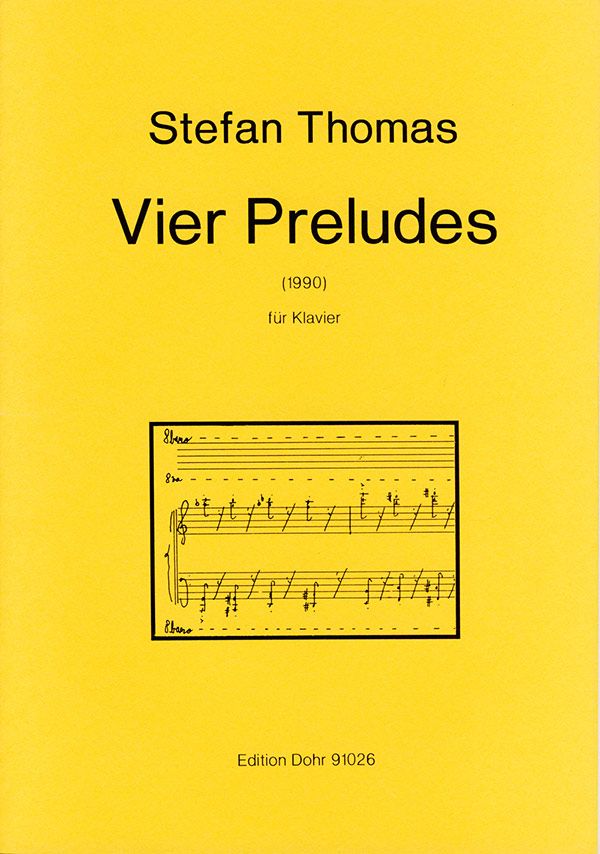4 Preludes (1990)  für Klavier  