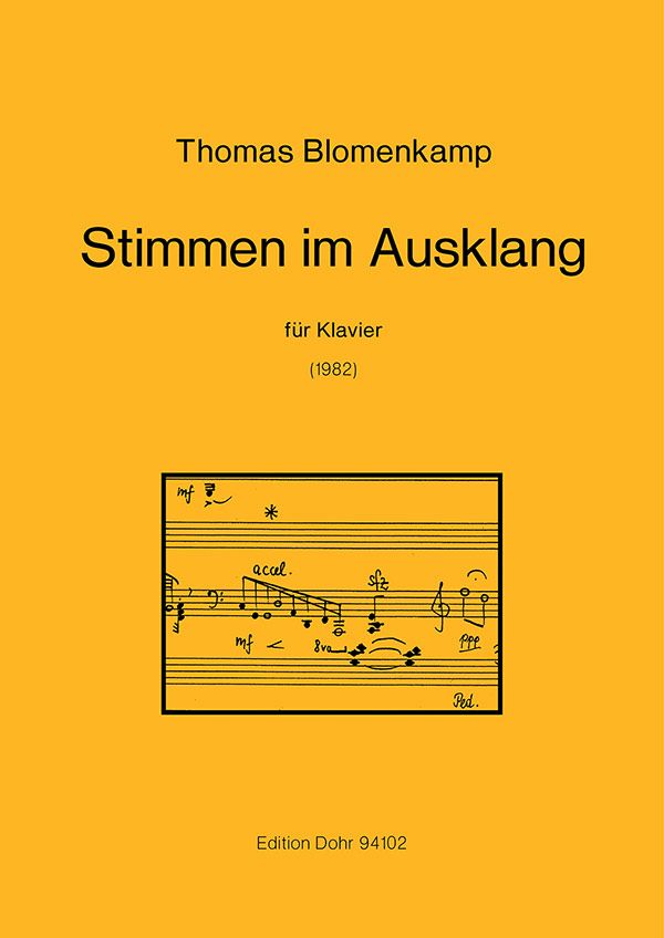 Stimmen im Ausklang (1982)  für Klavier  