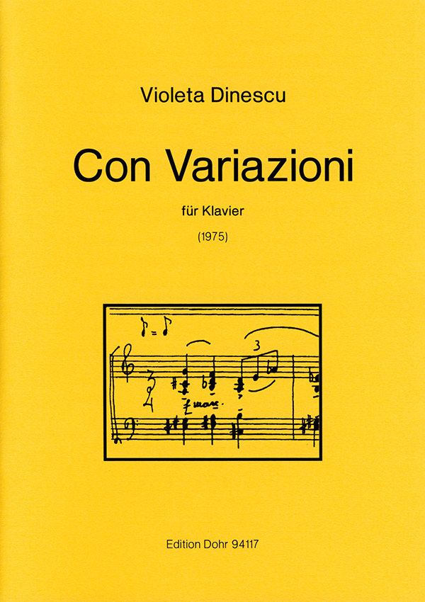 Con Variazioni  (1975)  für Klavier  