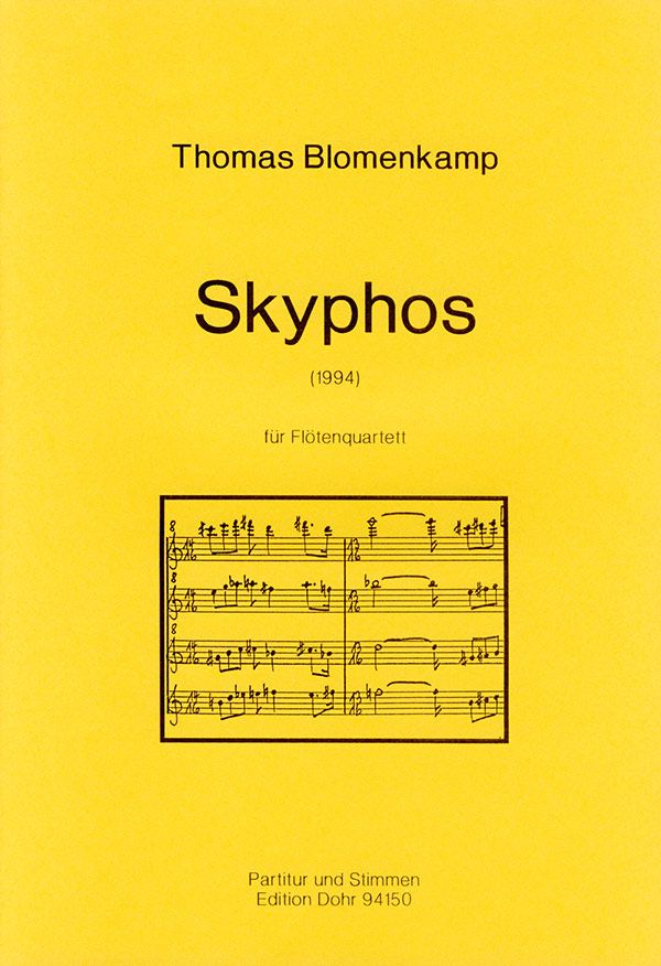 Skyphos für 4 Flöten  Partitur und Stimmen  