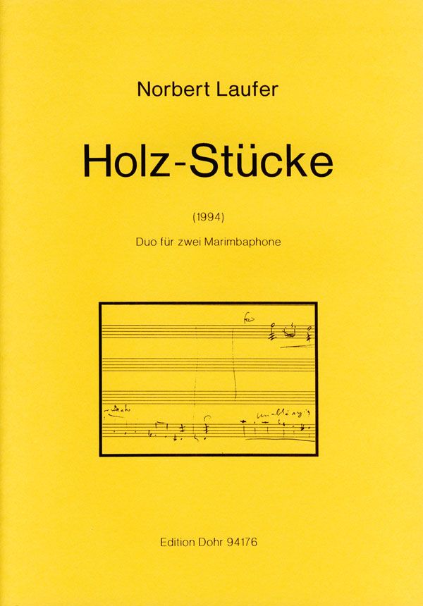 Holz-Stücke (1994) - Duo  für zwei Marimbaphone  Spielpartitur(en)