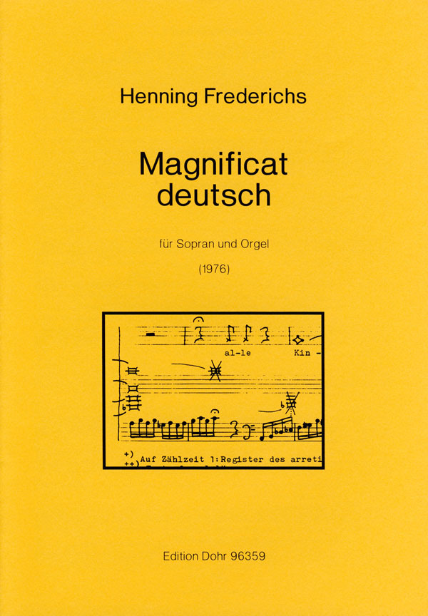 Magnificat deutsch  für Sopran und Orgel  Partitur