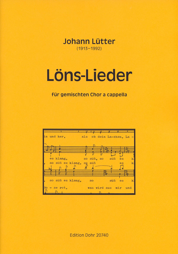 Löns-Lieder für gem Chor a cappella&nbsp;&nbsp;Partitur&nbsp;&nbsp;