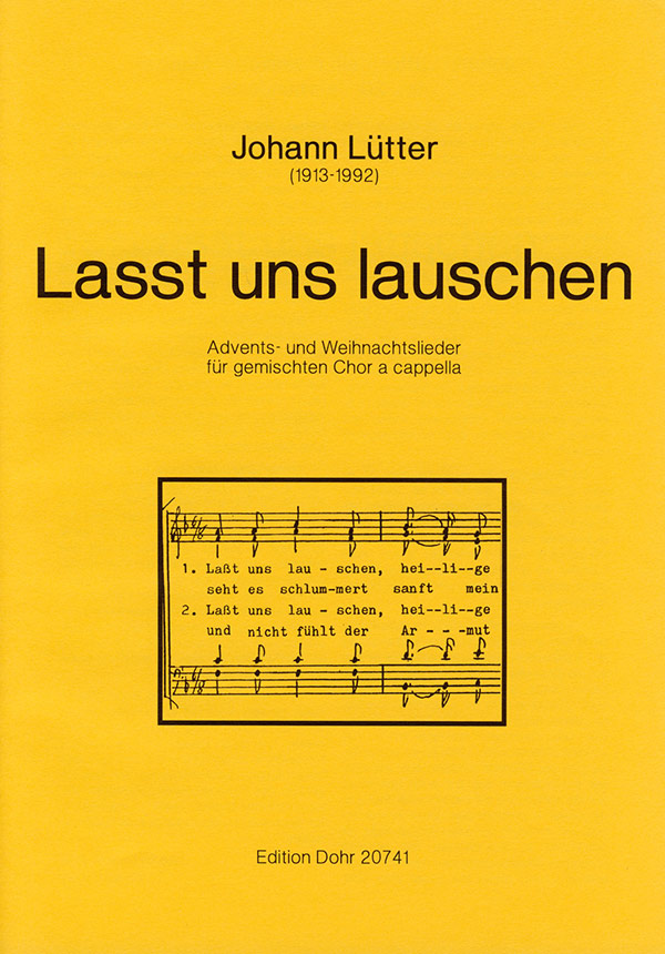 Lasst und lauschen für gem Chor a cappella&nbsp;&nbsp;Partitur&nbsp;&nbsp;