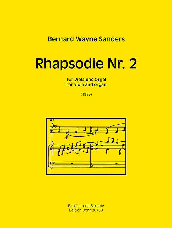 Rhapsodie Nr.2&nbsp;&nbsp;für Viola und Orgel&nbsp;&nbsp;