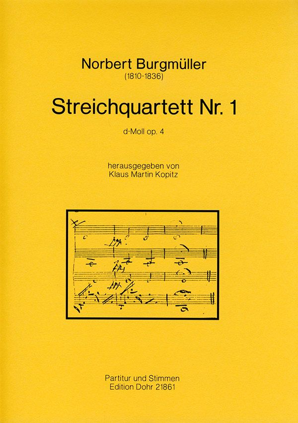 Streichquartett d-Moll op.4,1  Partitur und Stimmen  