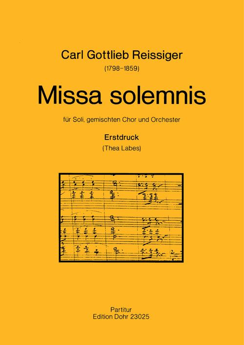 Missa solemnis für Soli, gem Chor  und Orchester  Partitur