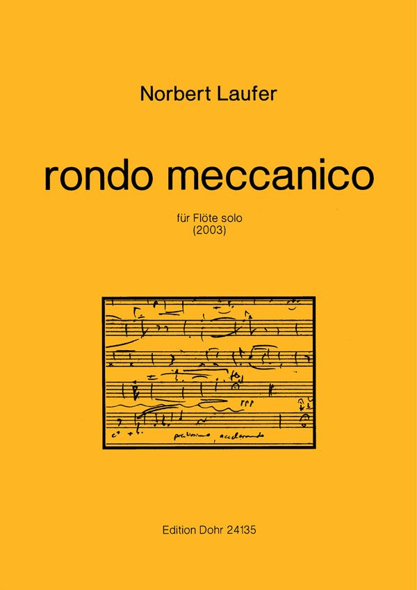 rondo meccanico (2003) -für Flöte solo-  Flöte  Partitur