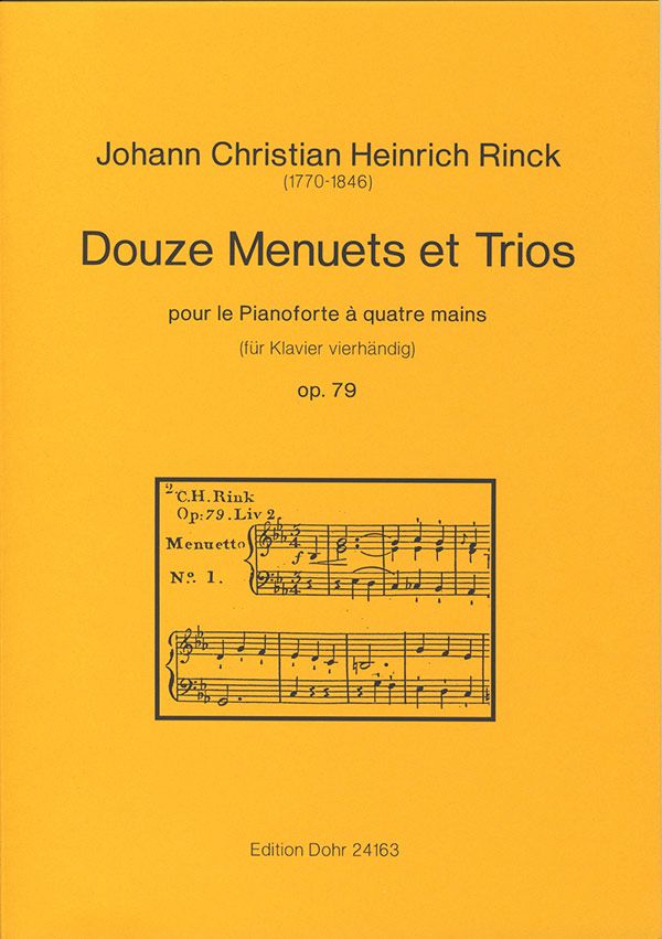 12 Menuette und Trios op.79  für Klavier zu 4 Händen  Spielpartitur