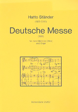 Deutsche Messe für Sopran und Alt&nbsp;&nbsp;(Frauenchor) und Orgel&nbsp;&nbsp;Partitur