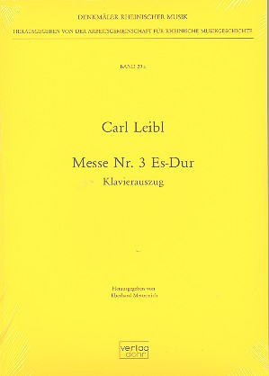 Messe Es-Dur Nr.3 für Soli, gem Chor&nbsp;&nbsp;und Orchester&nbsp;&nbsp;Klavierauszug