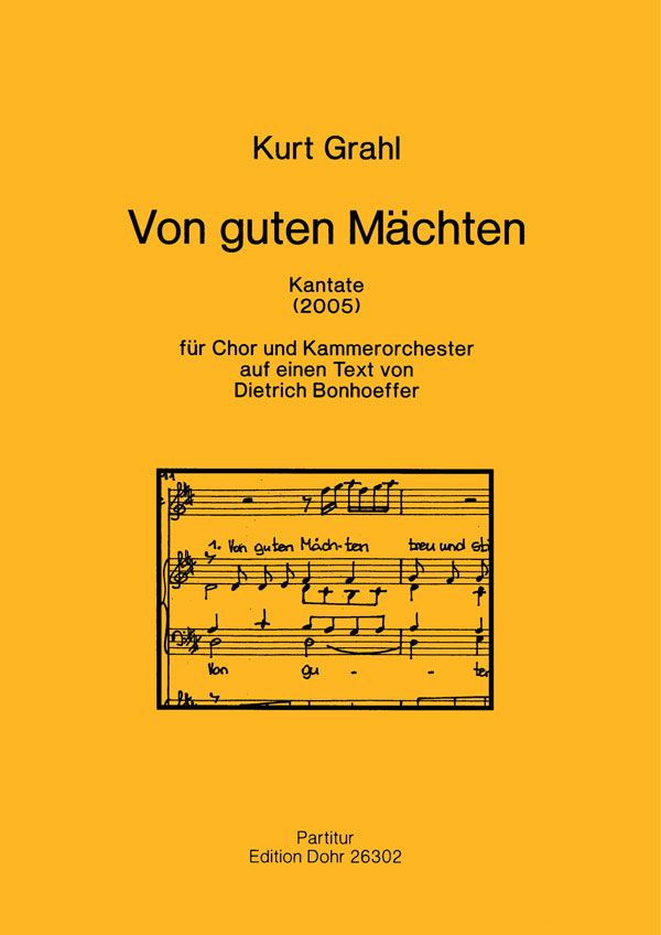 Von guten Mächten für gem Chor und  Kammerorchester  Partitur