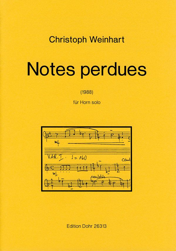 Notes perdues für Horn&nbsp;&nbsp;&nbsp;&nbsp;