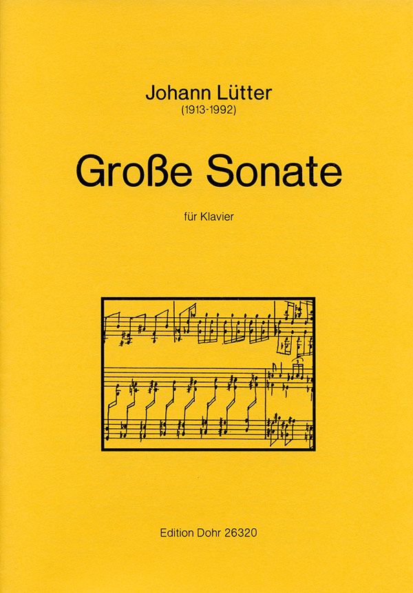 Grosse Sonate&nbsp;&nbsp;für Klavier&nbsp;&nbsp;
