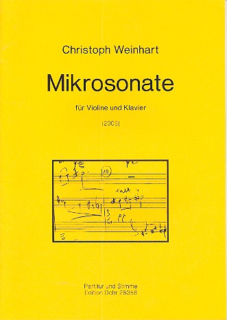 Mikrosonate&nbsp;&nbsp;für Violine und Klavier&nbsp;&nbsp;
