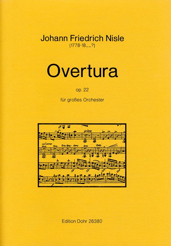 Overtura op.22 für Orchester  Partitur  