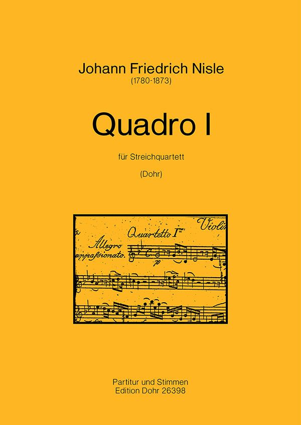 Quadro Nr.1 für Streichquartett  Partitur und Stimmen  