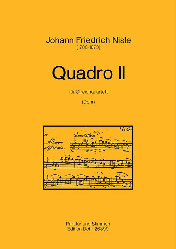 Quadro Nr.2 für Streichquartett  Partitur und Stimmen  
