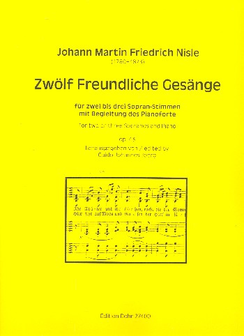 12 freundliche Gesänge op.43  für 2-3 Soprane und Klavier  Partitur