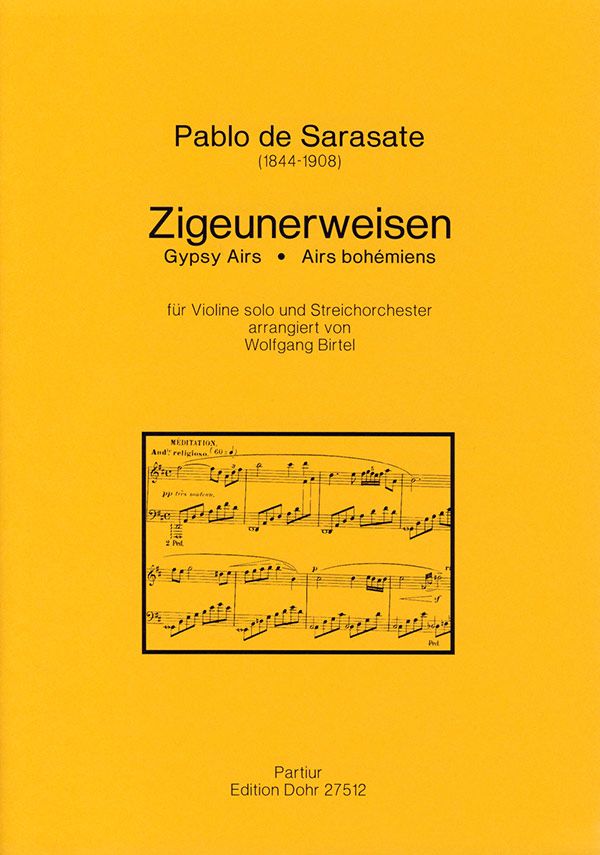 Zigeunerweisen für Violine und&nbsp;&nbsp;Streichorchester&nbsp;&nbsp;Partitur
