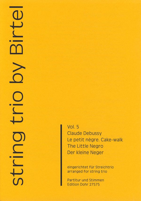 Der kleine Neger für Violine, Viola  und Violoncello  Partitur und Stimmen