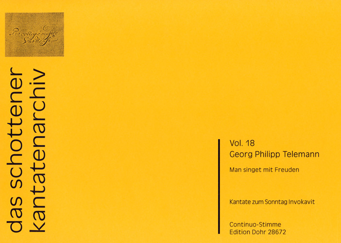 Man singet mit Freuden TWV1:1084 für Soli,&nbsp;&nbsp;gem Chor, 2 Trompeten, 2 Violinen, Viola und Bc&nbsp;&nbsp;Orgel/Continuo