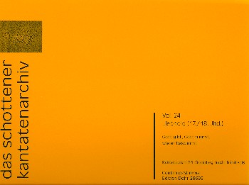 Gott gibt Gott nimmt wie er bestimmt&nbsp;&nbsp;für Soli, gem Chor und Instrumente&nbsp;&nbsp;Basso continuo