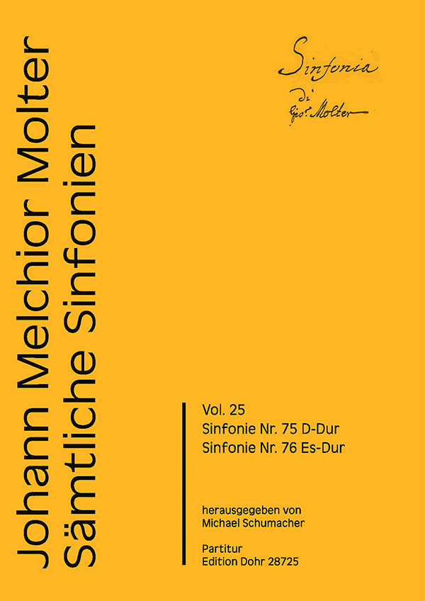 Sämtliche Sinfonien Band 25 - Sinfonien Nr.75 und 76&nbsp;&nbsp;für Orchester&nbsp;&nbsp;Partitur