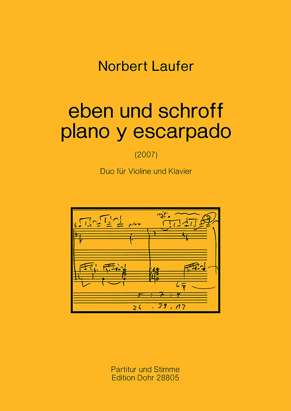 Eben und schroff  für Violine und Klavier  