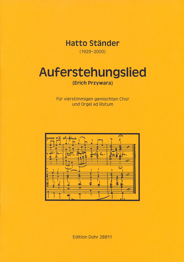 Auferstehungslied für gem Chor a cappella&nbsp;&nbsp;(Orgel ad lib)&nbsp;&nbsp;Partitur