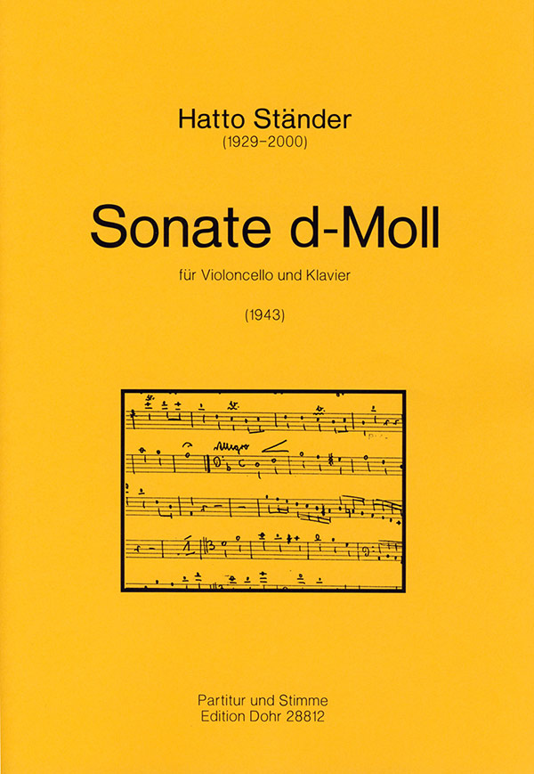 Sonate d-moll für Violoncello und Klavier&nbsp;&nbsp;&nbsp;&nbsp;