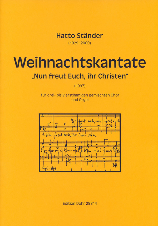 Weihnachtskantate für gem Chor und Orgel&nbsp;&nbsp;Partitur&nbsp;&nbsp;