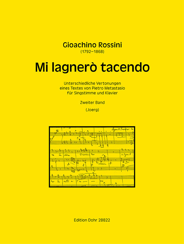 Mi lagnerò tacendo Band 2:&nbsp;&nbsp;für Gesang und Klavier&nbsp;&nbsp;