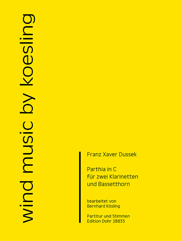Parthia in C&nbsp;&nbsp;für 2 Klarinetten und Bassethorn&nbsp;&nbsp;Partitur und Stimmen