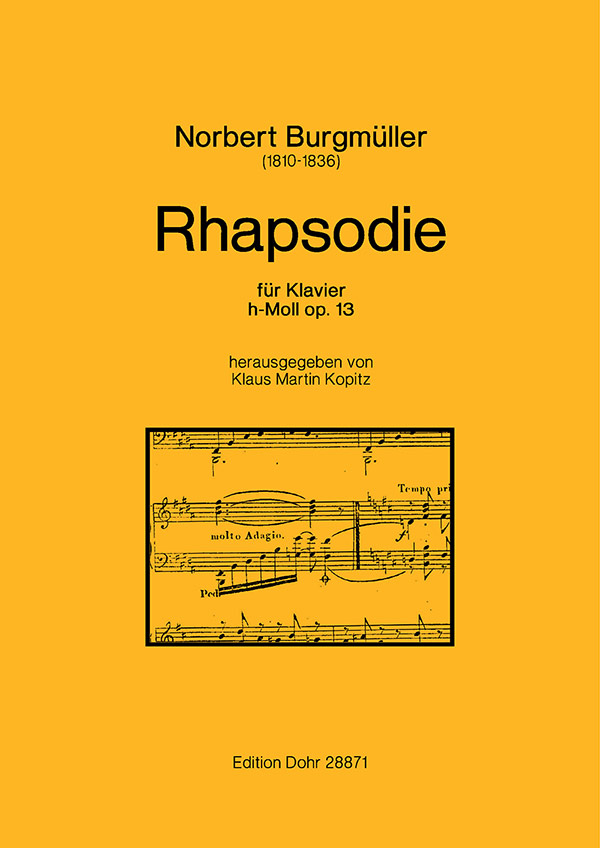 Rhapsodie h-Moll op.13  für Klavier  