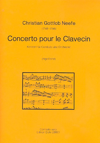 Concerto pour le clavecin  für Cembalo und Orchester  Cembalo