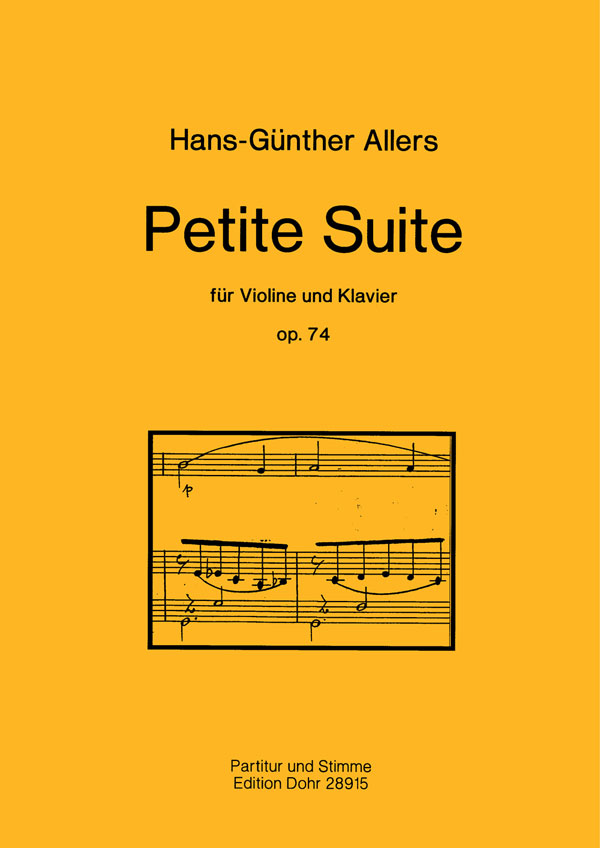 Petite Suite op.74  für Violine und Klavier  