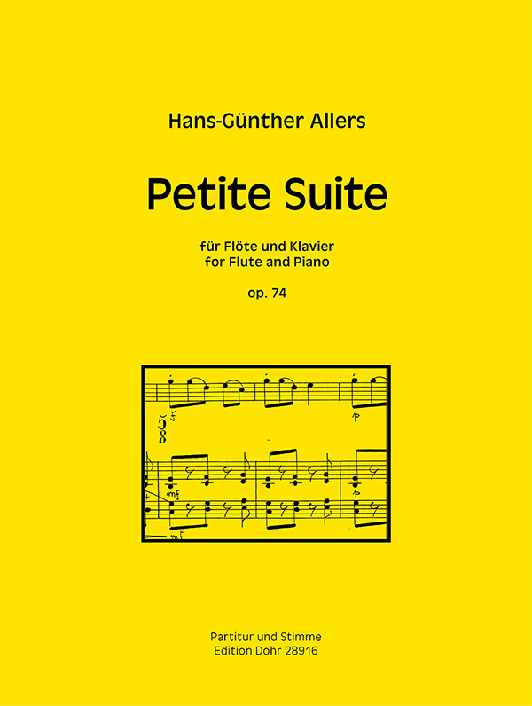 Petite Suite op.74  für Flöte und Klavier  