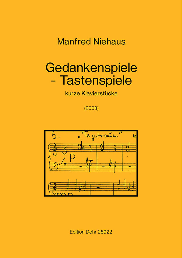 Gedankenspiele - Tastenspiele&nbsp;&nbsp;für Klavier&nbsp;&nbsp;