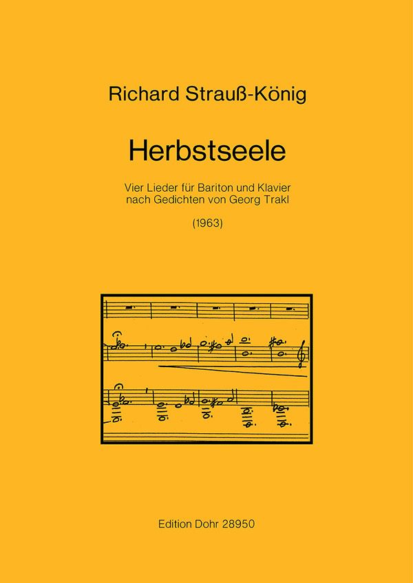 Herbstseele für Bariton und Klavier    