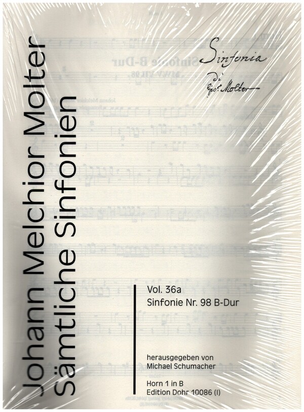 Sämtliche Sinfonien Band 36a&nbsp;&nbsp;Sinfonie Nr.98 B-Dur&nbsp;&nbsp;Stimmensatz (4-4-3-3-2)