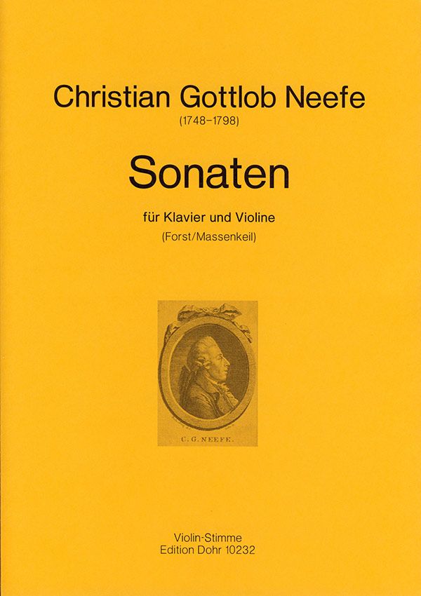 Sonaten für Klavier und Violine (ad lib)  Violinstimme  