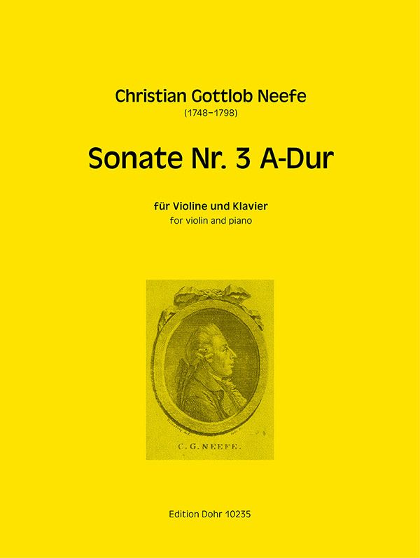 Sonate A-Dur Nr.3  für Violine und Klavier  