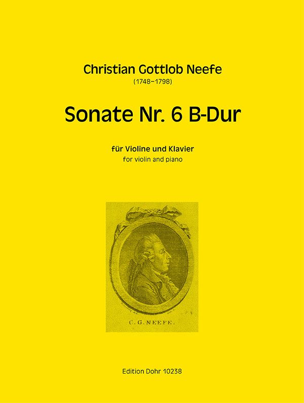 Sonate B-Dur Nr.6  für Violine und Klavier  